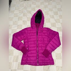 The North Face Fuchsia Hooded 600 Down Jacket size XS